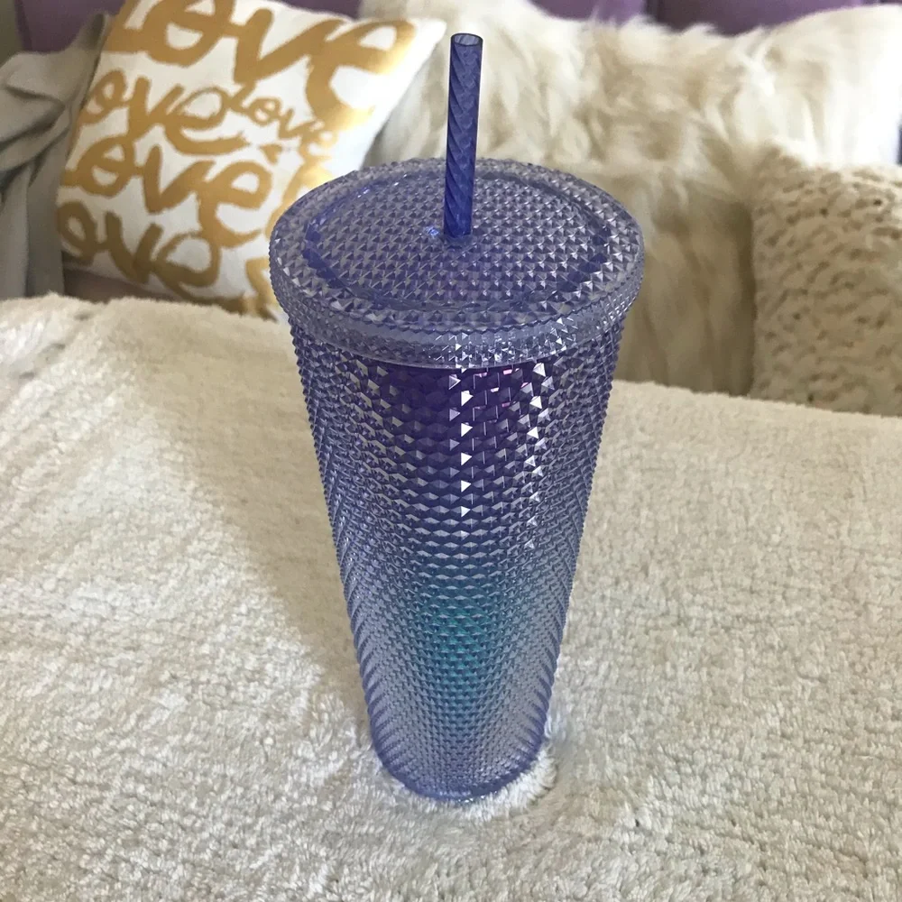 Starbucks HTF Purple/Blue Sparkle Studded Tumbler